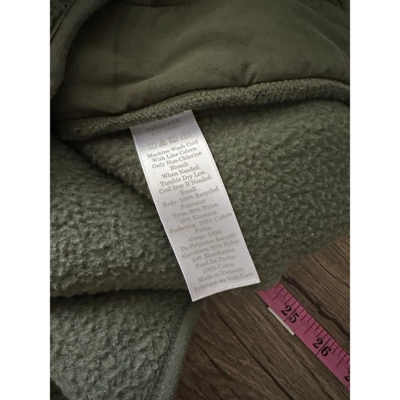 EVERLANE Men's Renew Zip Up Fleece Jacket Small Olive Green Teddy S - Picture 11 of 11